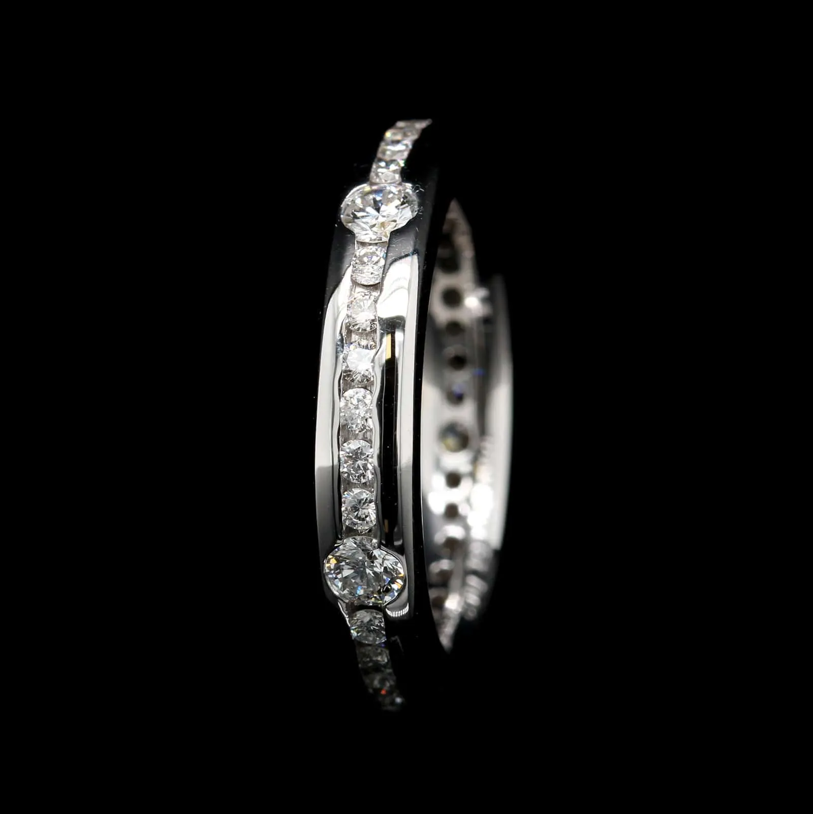 18K White Gold Estate Eternity Band