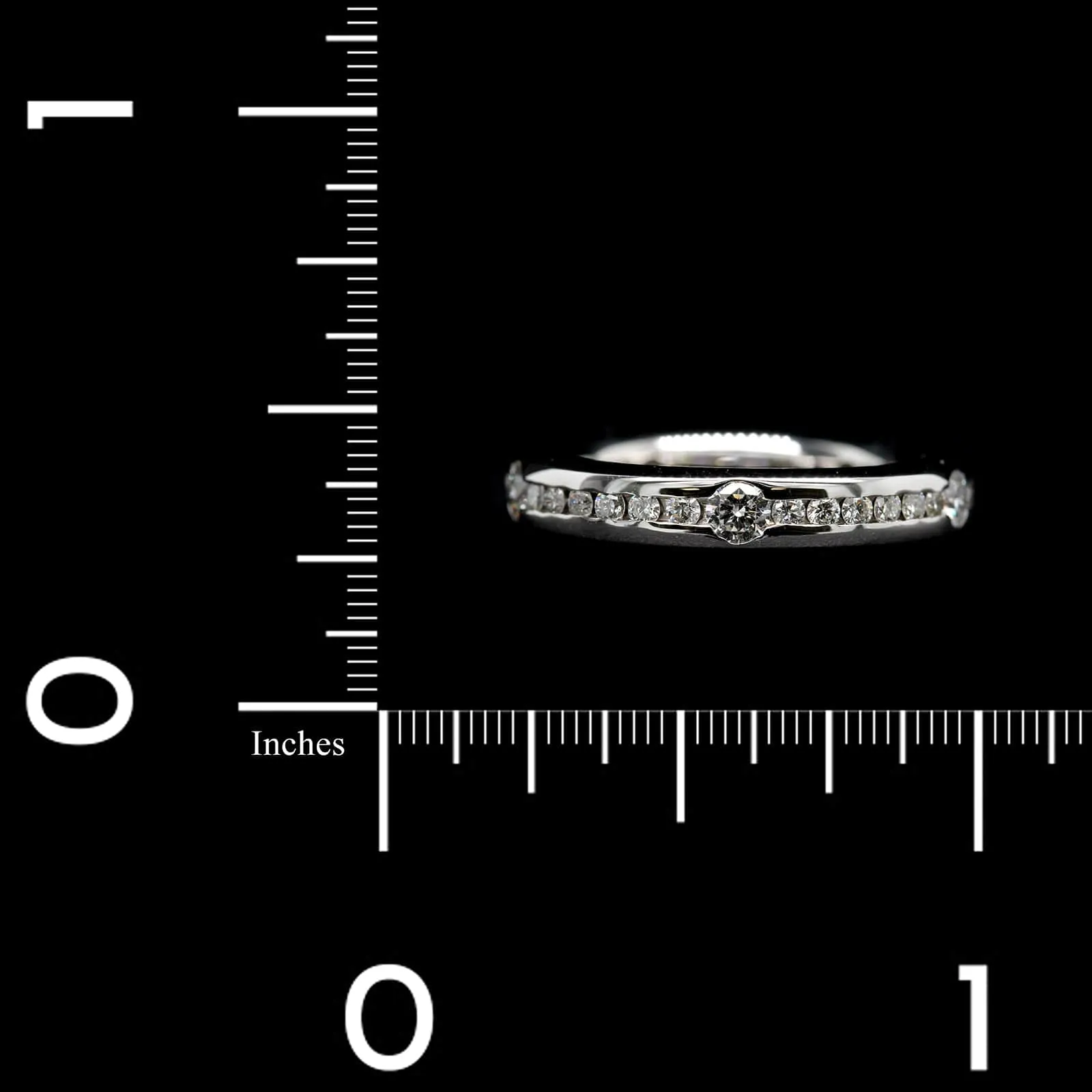 18K White Gold Estate Eternity Band