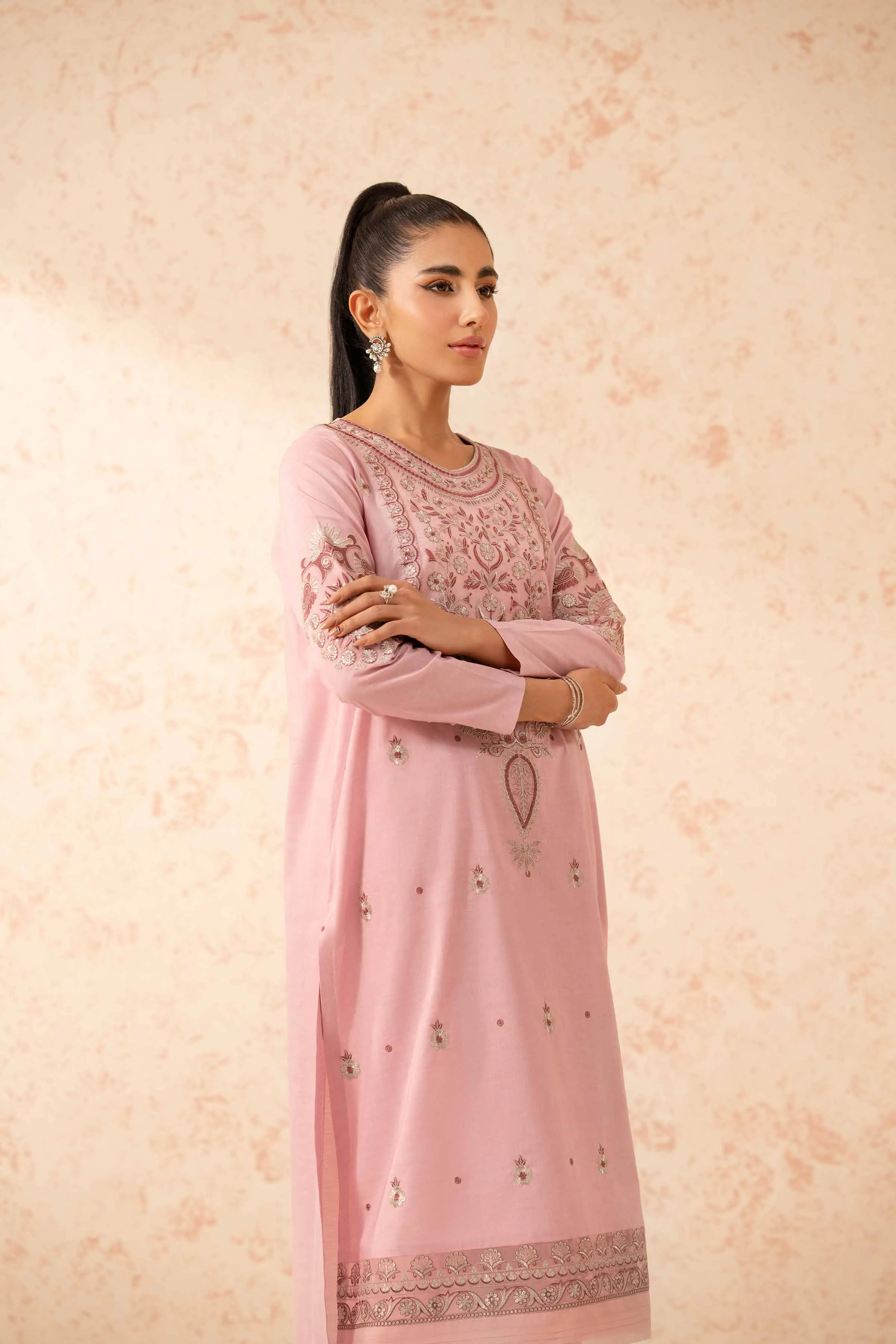 2 Piece - Dyed Embroidered Suit - 42401260