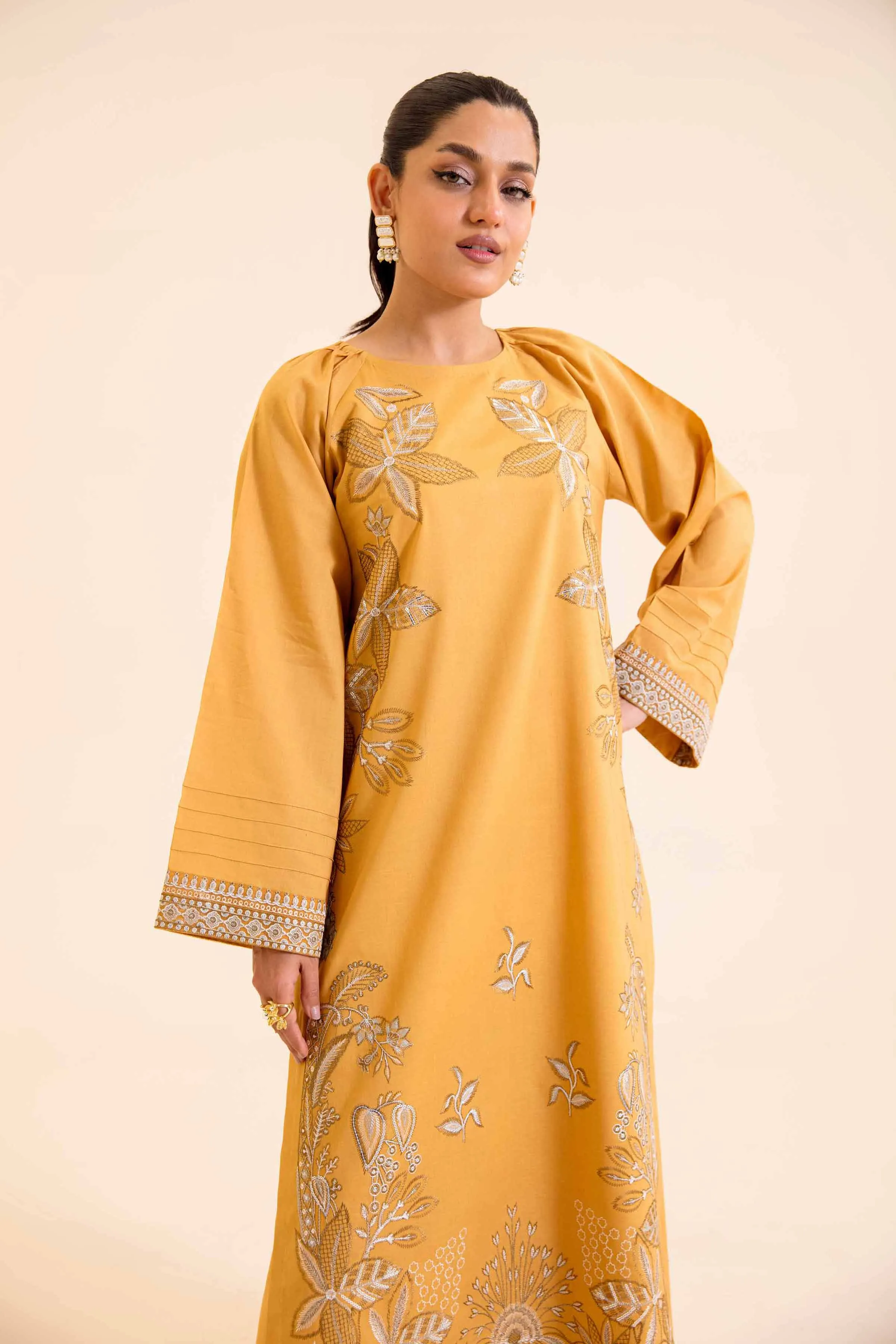 2 Piece - Dyed Embroidered Suit - 42401730