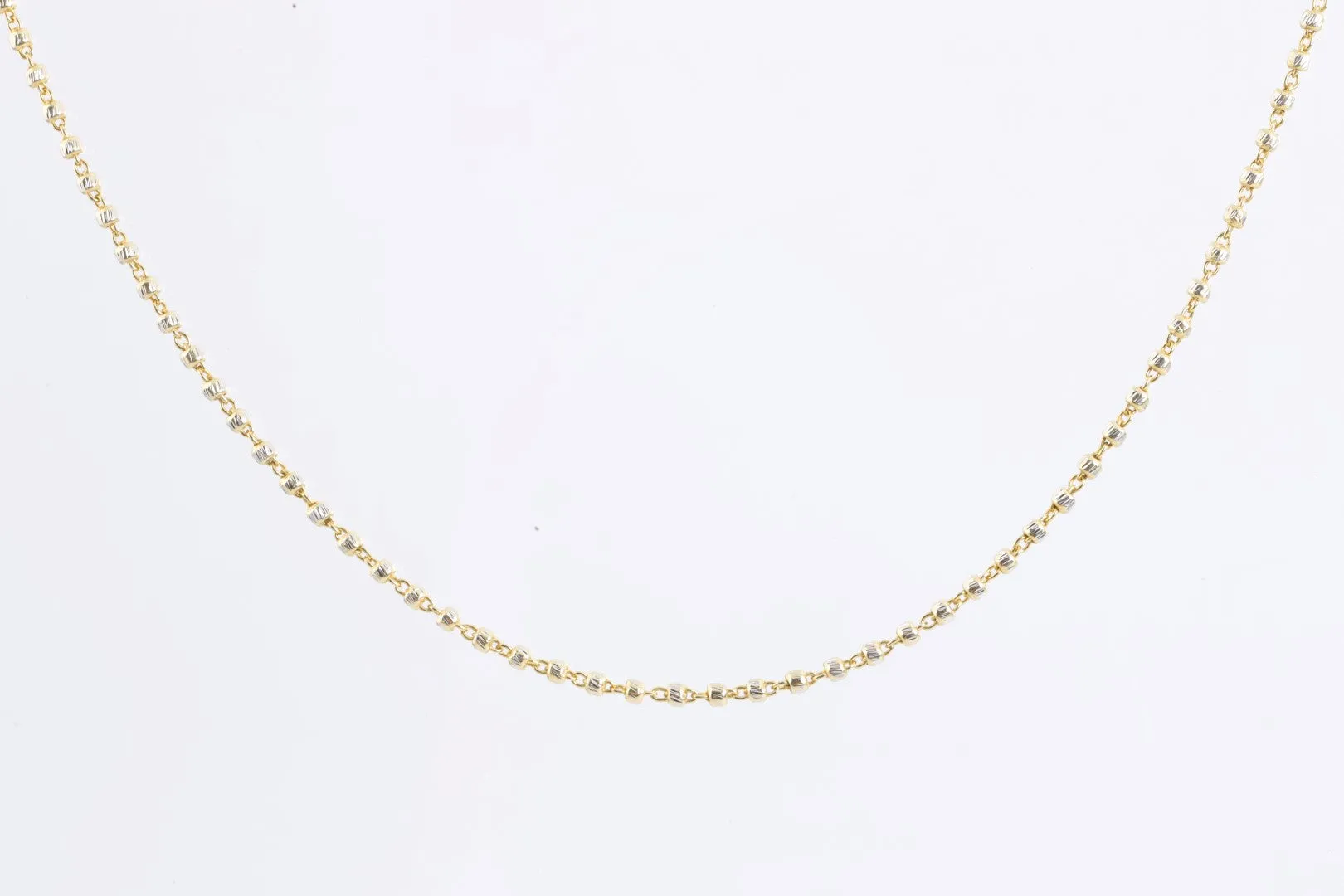 20" 14k Two-Tone Ball Chain (7.31g.)