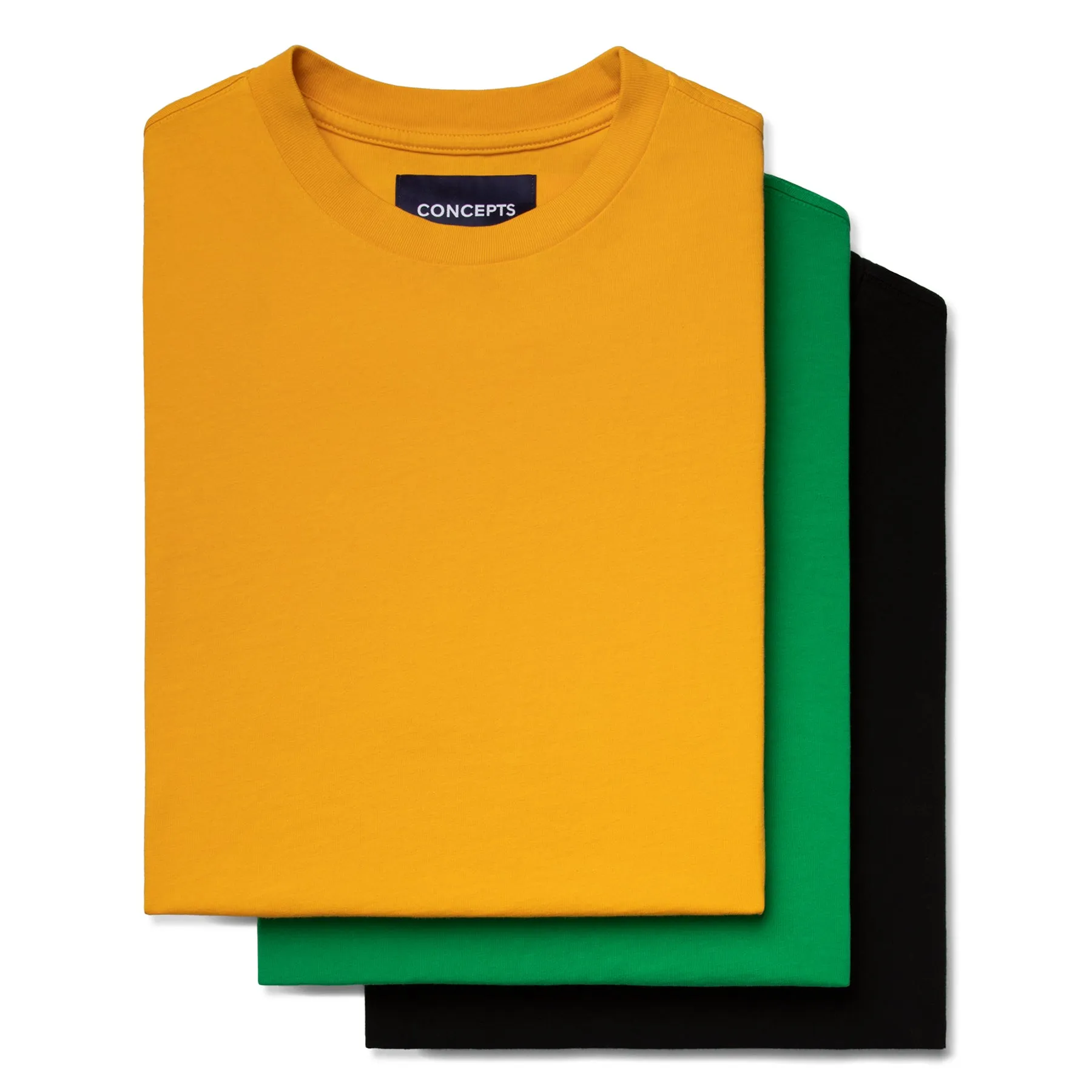 3-Pack Tee (Sunlight/Green/Black)