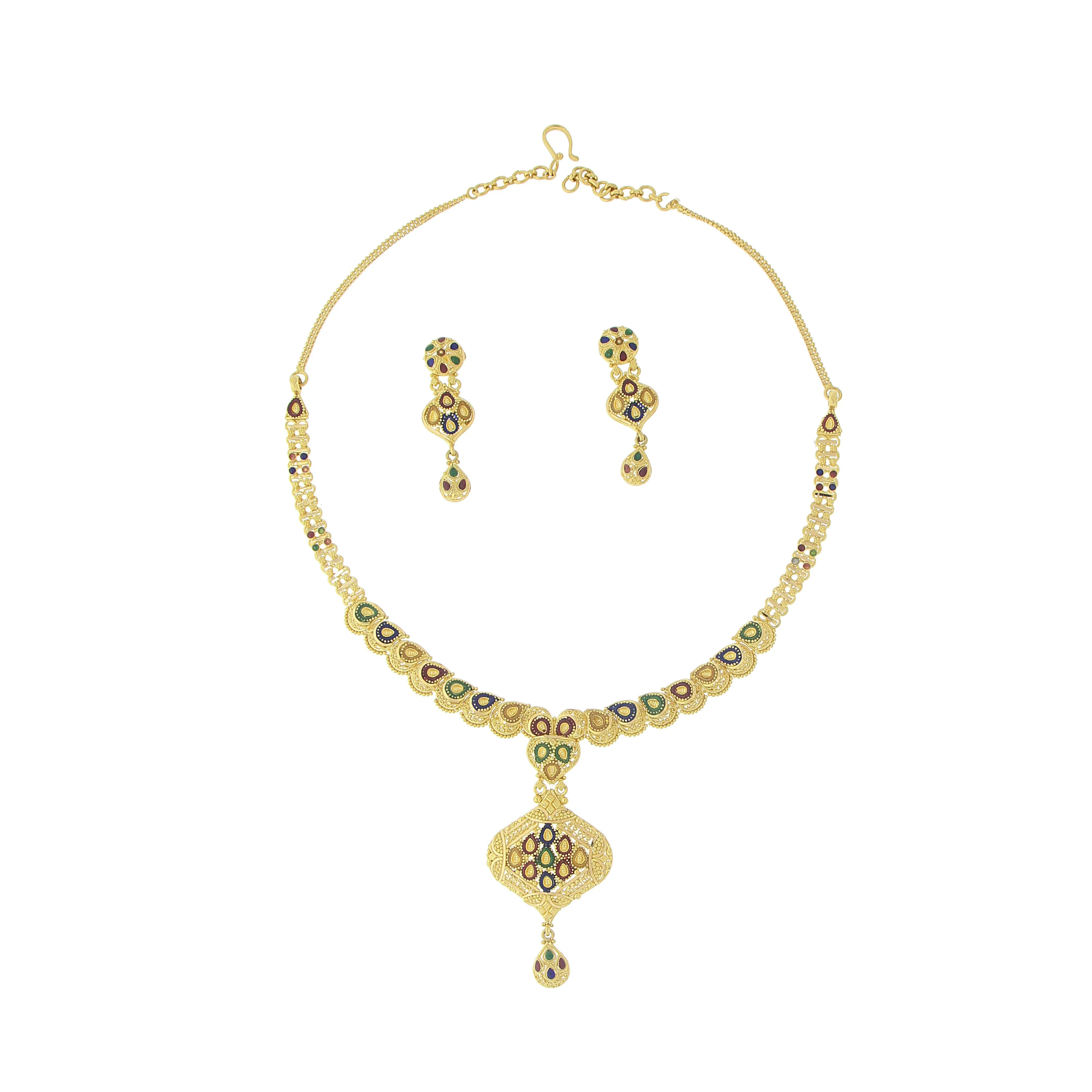 3 PIECE GOLD NECKLACE SET