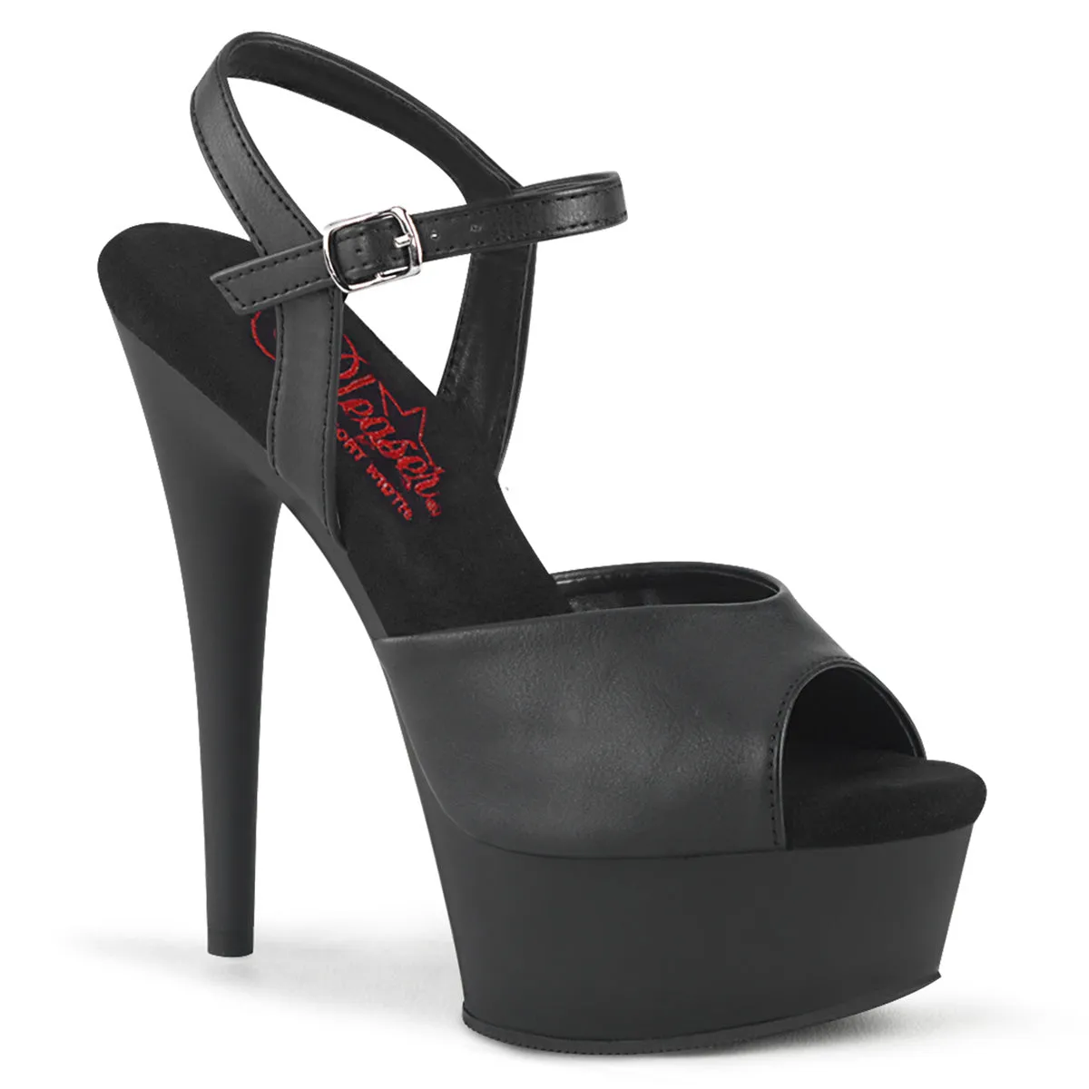 6 Inch Heel EXCITE-609 Black Pu