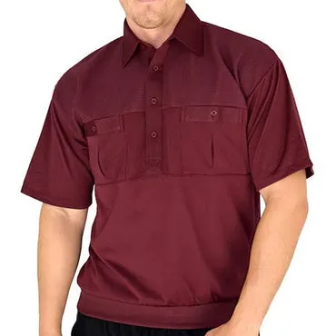 6010 Burgundy Navy Blend Bundle - 4 Short Sleeve Shirts Bundled