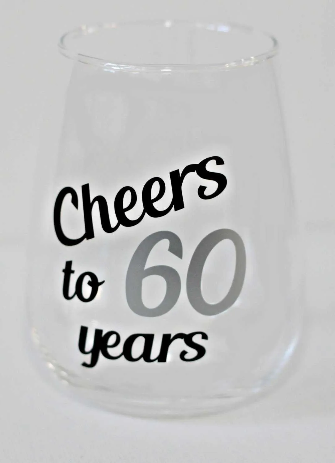 60th Birthday Wine Glasses