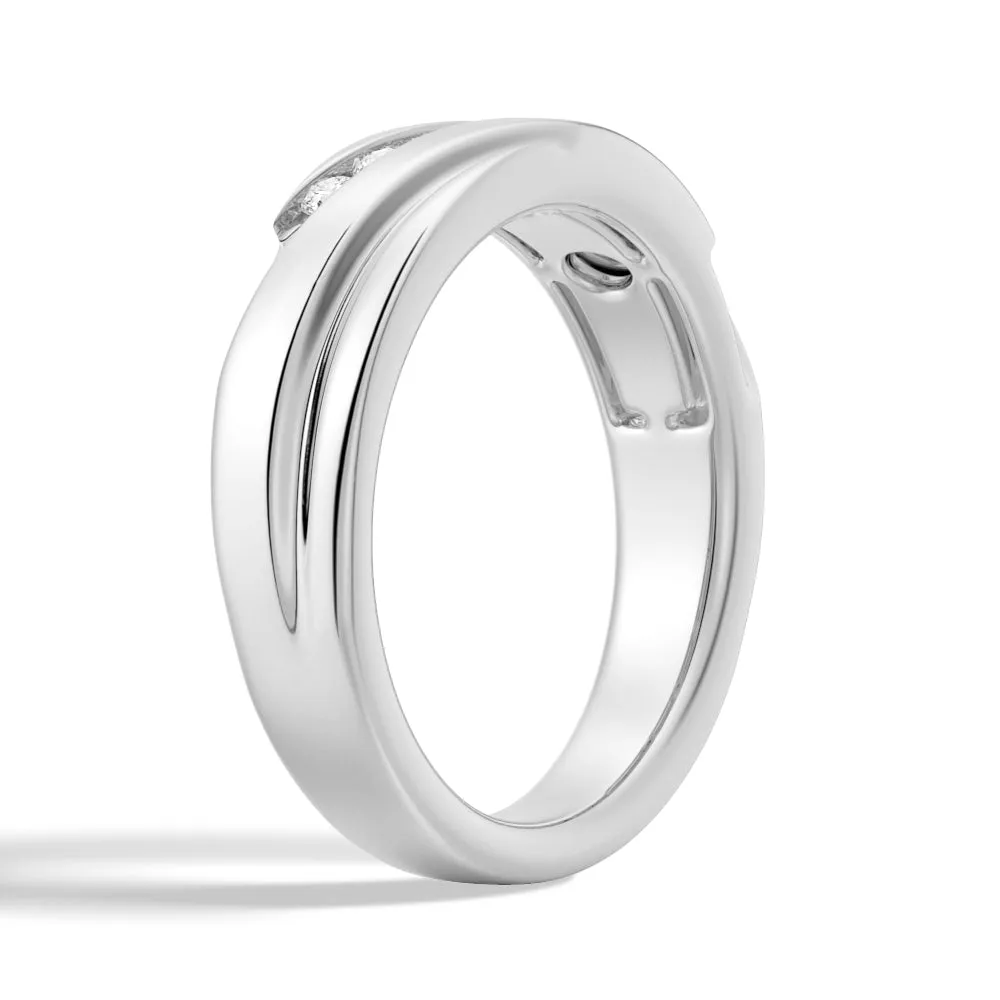 6.5mm Moissanite Men's Wedding Band