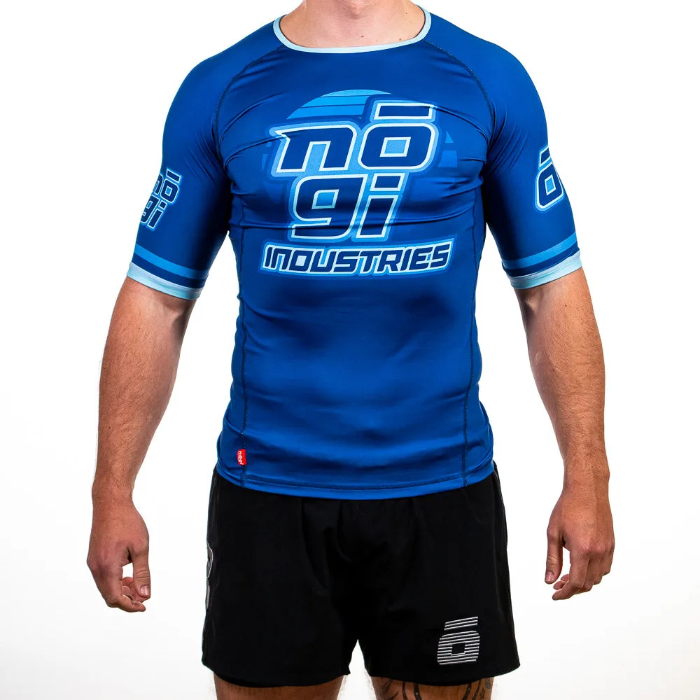 '7Four Short Sleeve Rank Rash Guard Blue