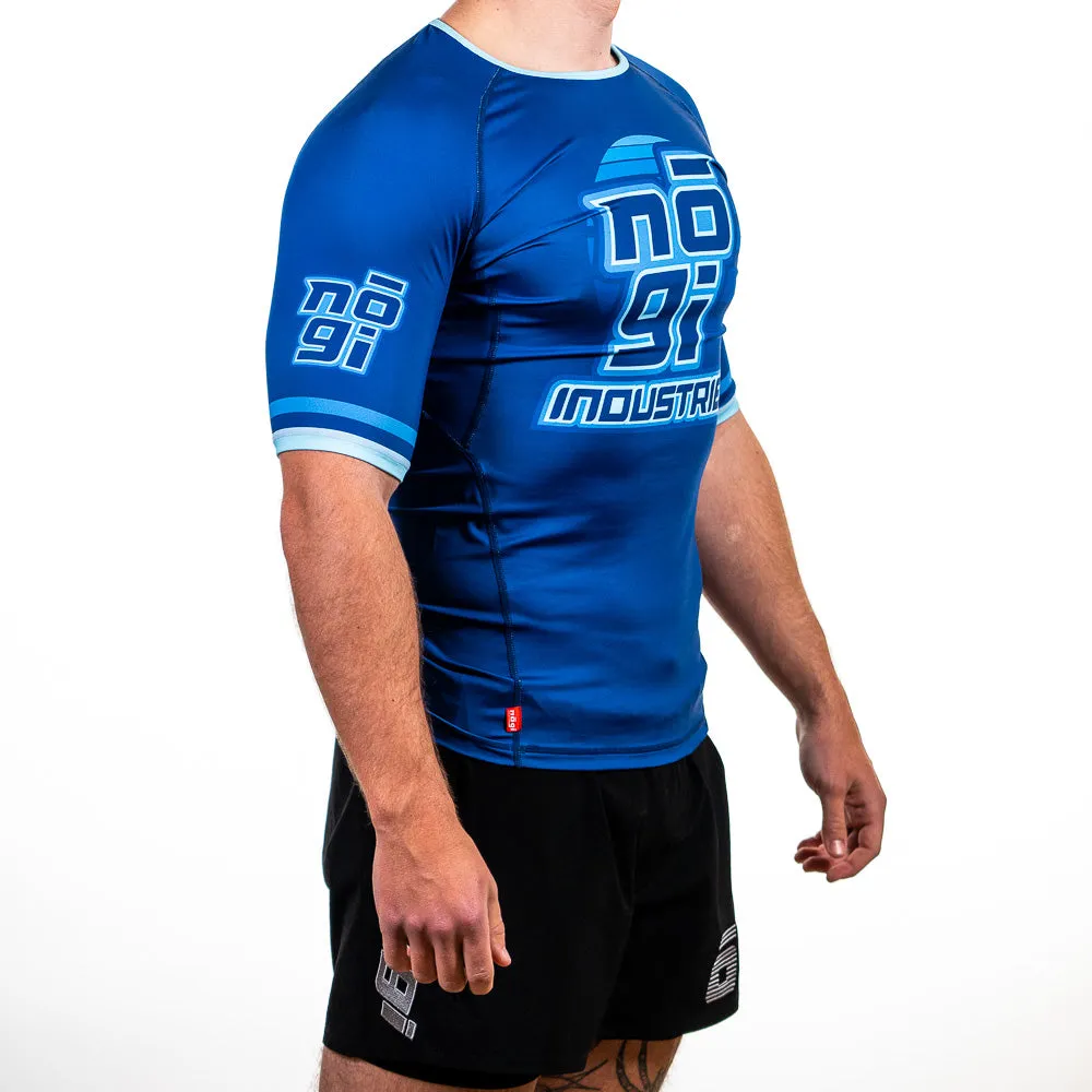 '7Four Short Sleeve Rank Rash Guard Blue