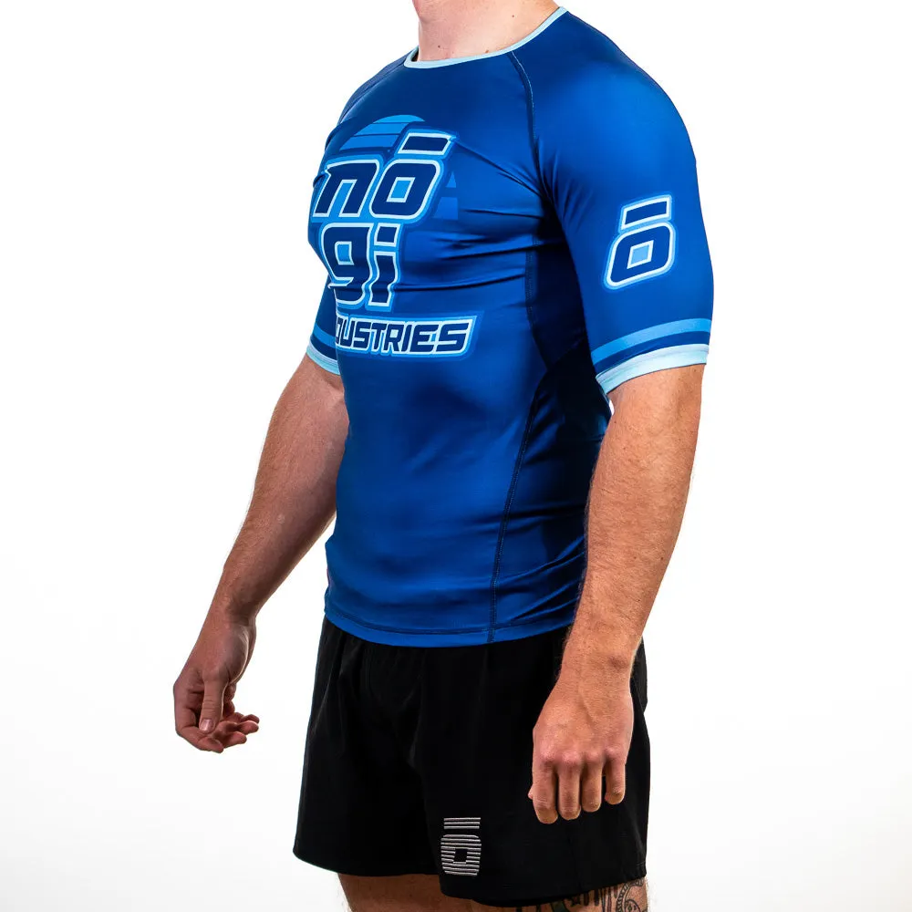 '7Four Short Sleeve Rank Rash Guard Blue