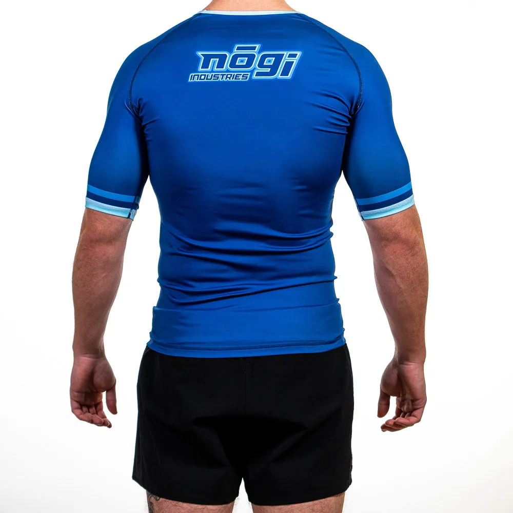 '7Four Short Sleeve Rank Rash Guard Blue