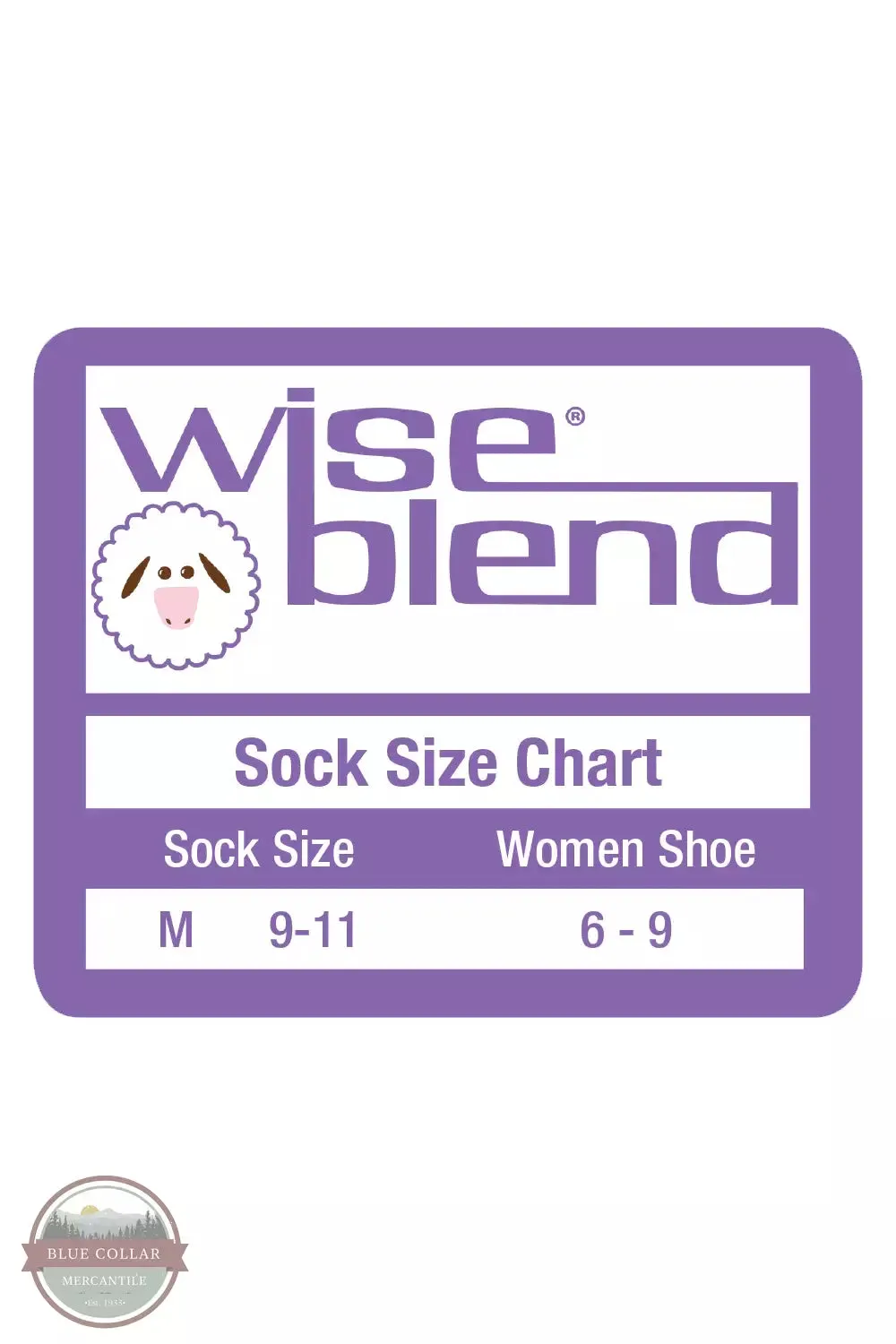 9634 Wise Blend Ladies Angora Stripe Crew Socks