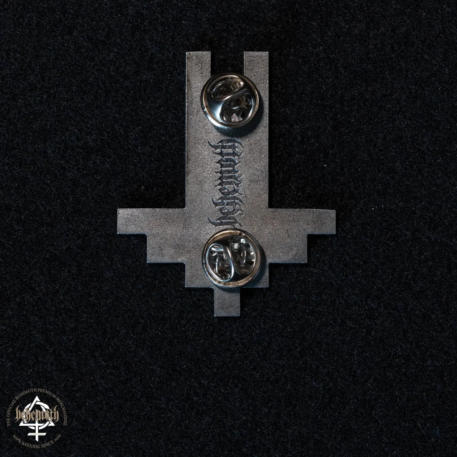 A Behemoth 'Trivmviratvs' enamel pin - antic silver