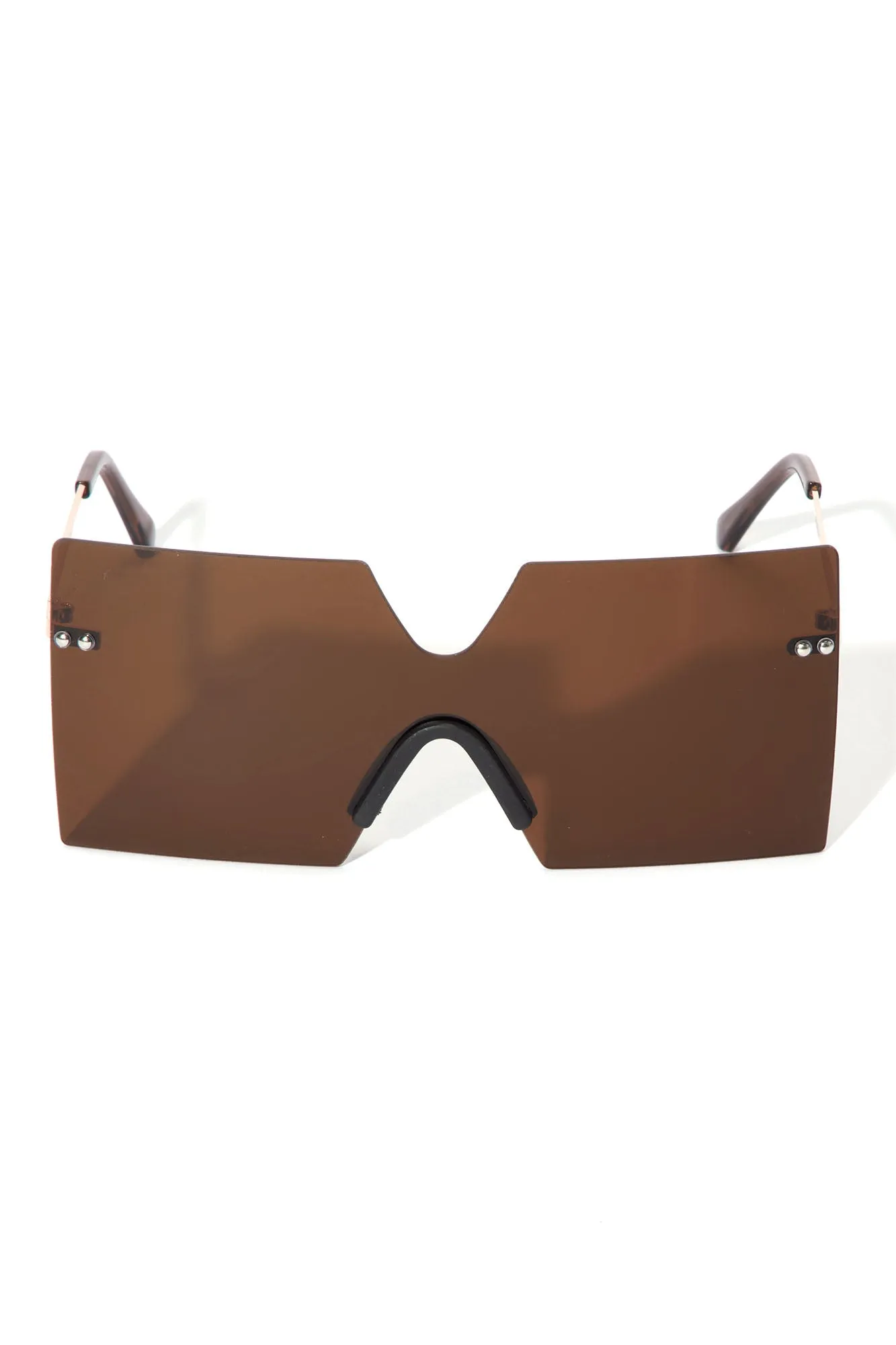 A List Status Sunglasses - Brown