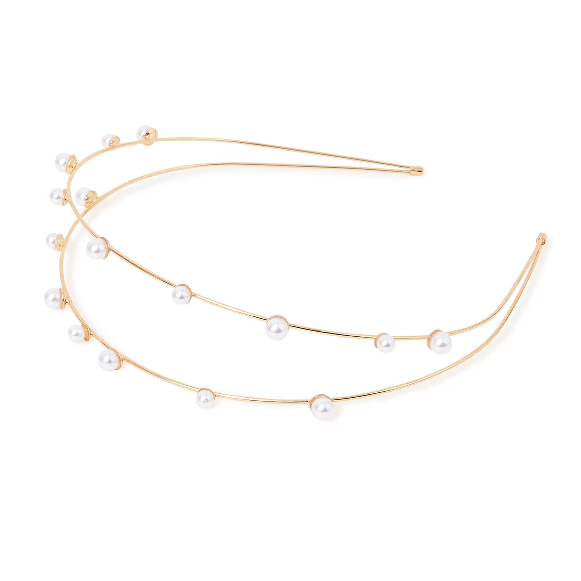 Accessorize London Layered Pearl Headband