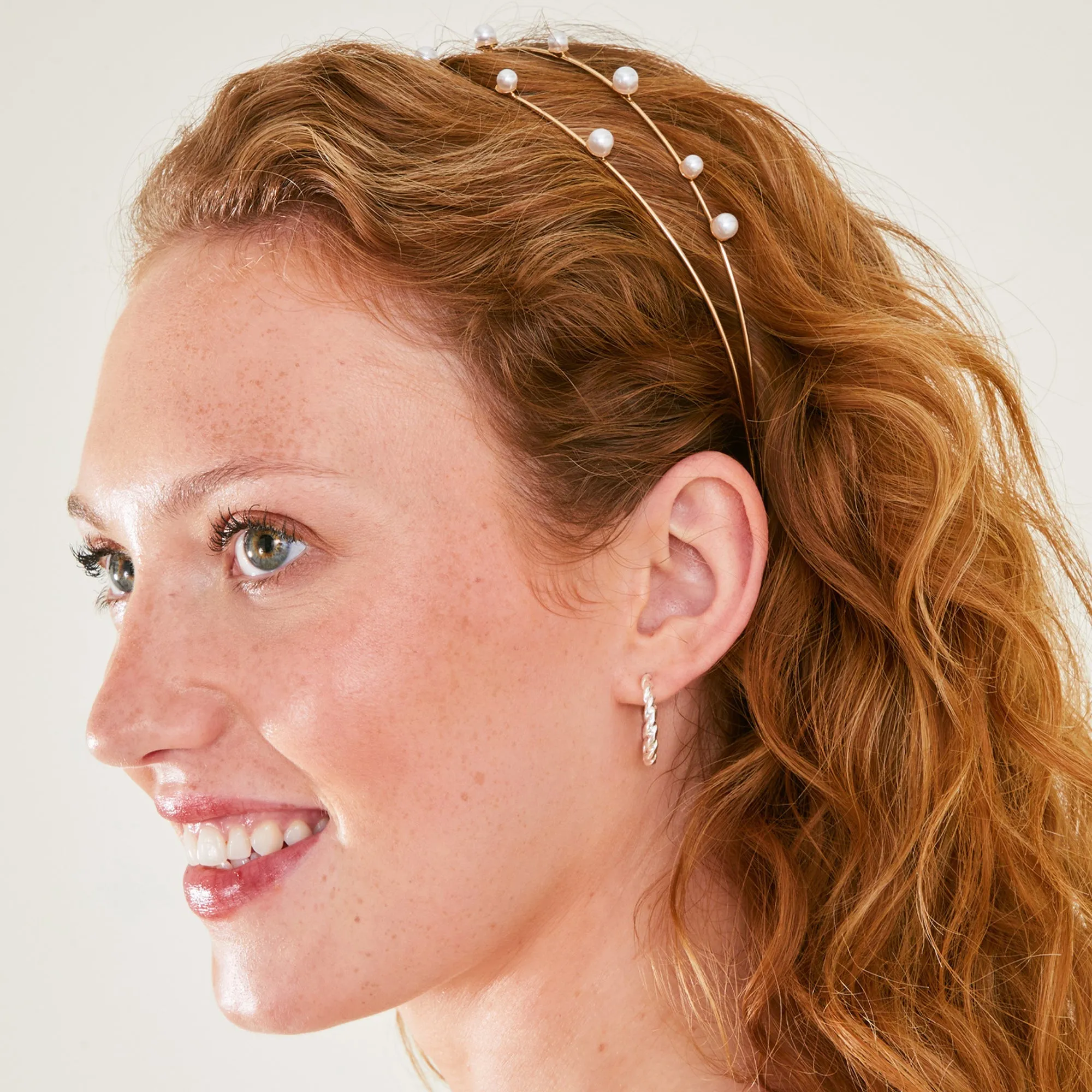 Accessorize London Layered Pearl Headband