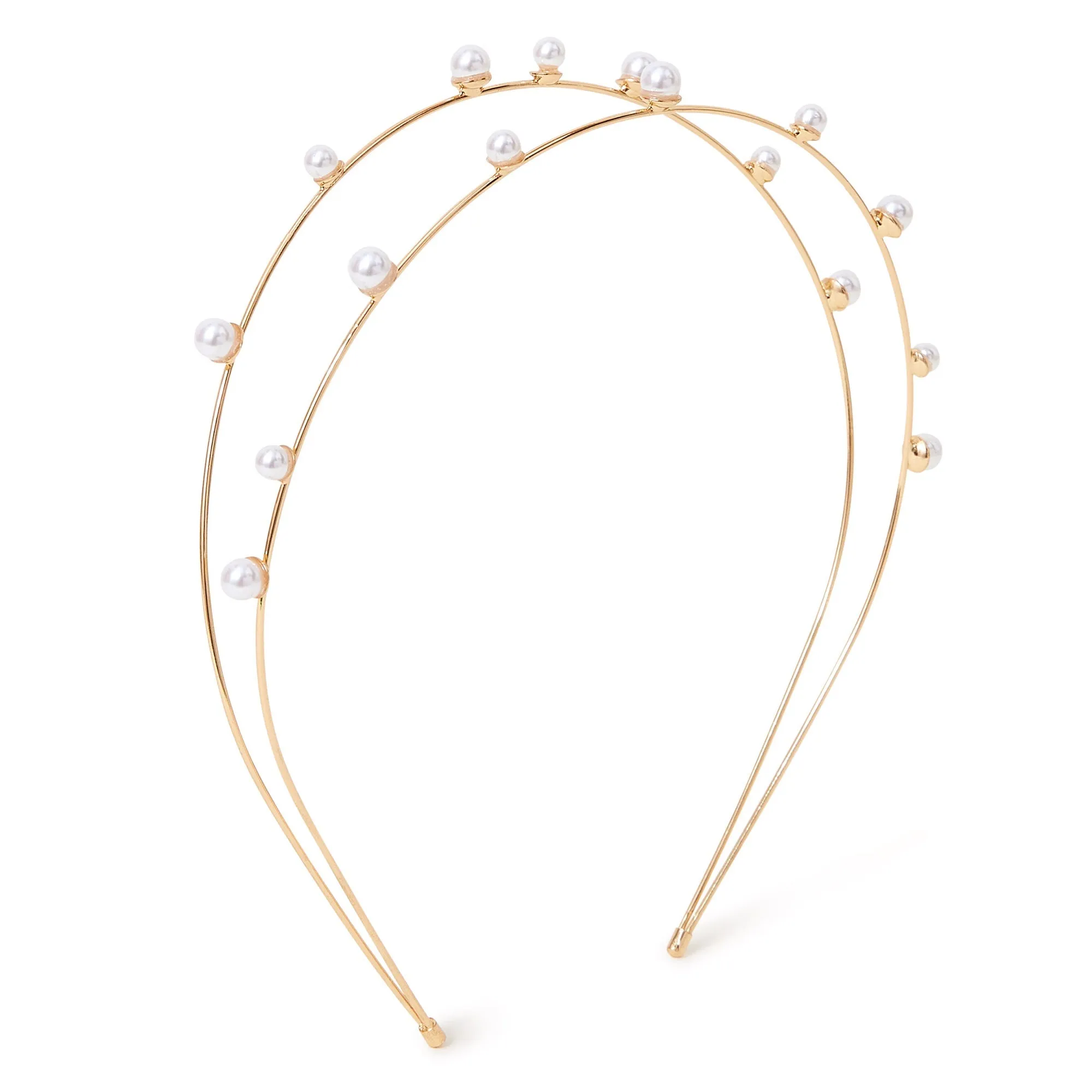 Accessorize London Layered Pearl Headband