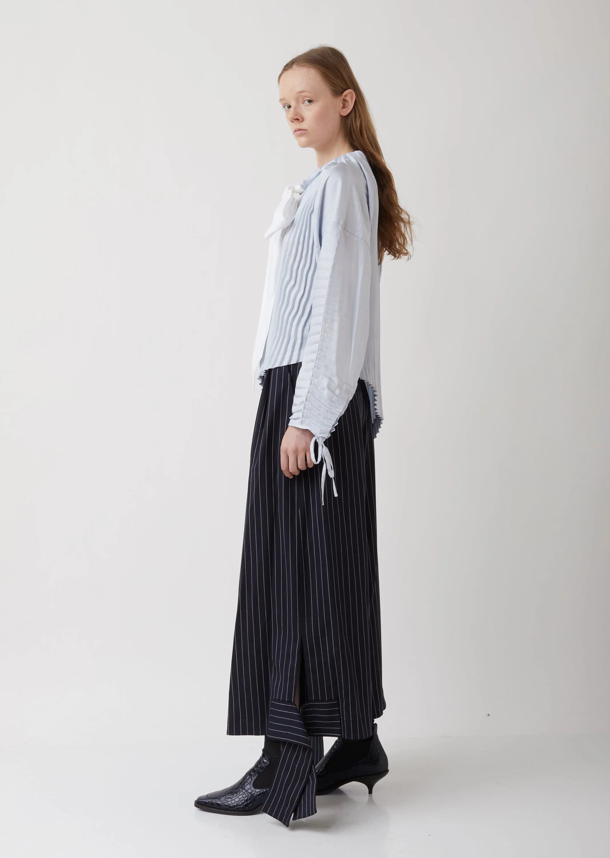 Accordian Garment Pleat Top