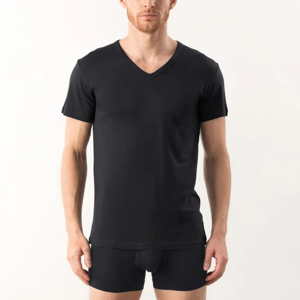 Active TENCEL™ Lyocell Pique Knit V-Neck Tee