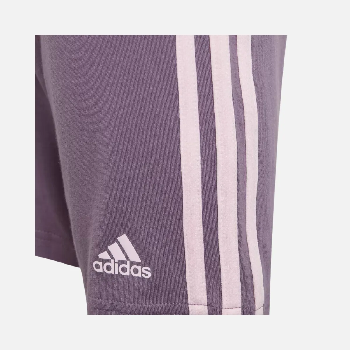 Adidas Essential 3 Stripes Shorts And T-shirt Kids Set (3-8 Years) -Clear Pink