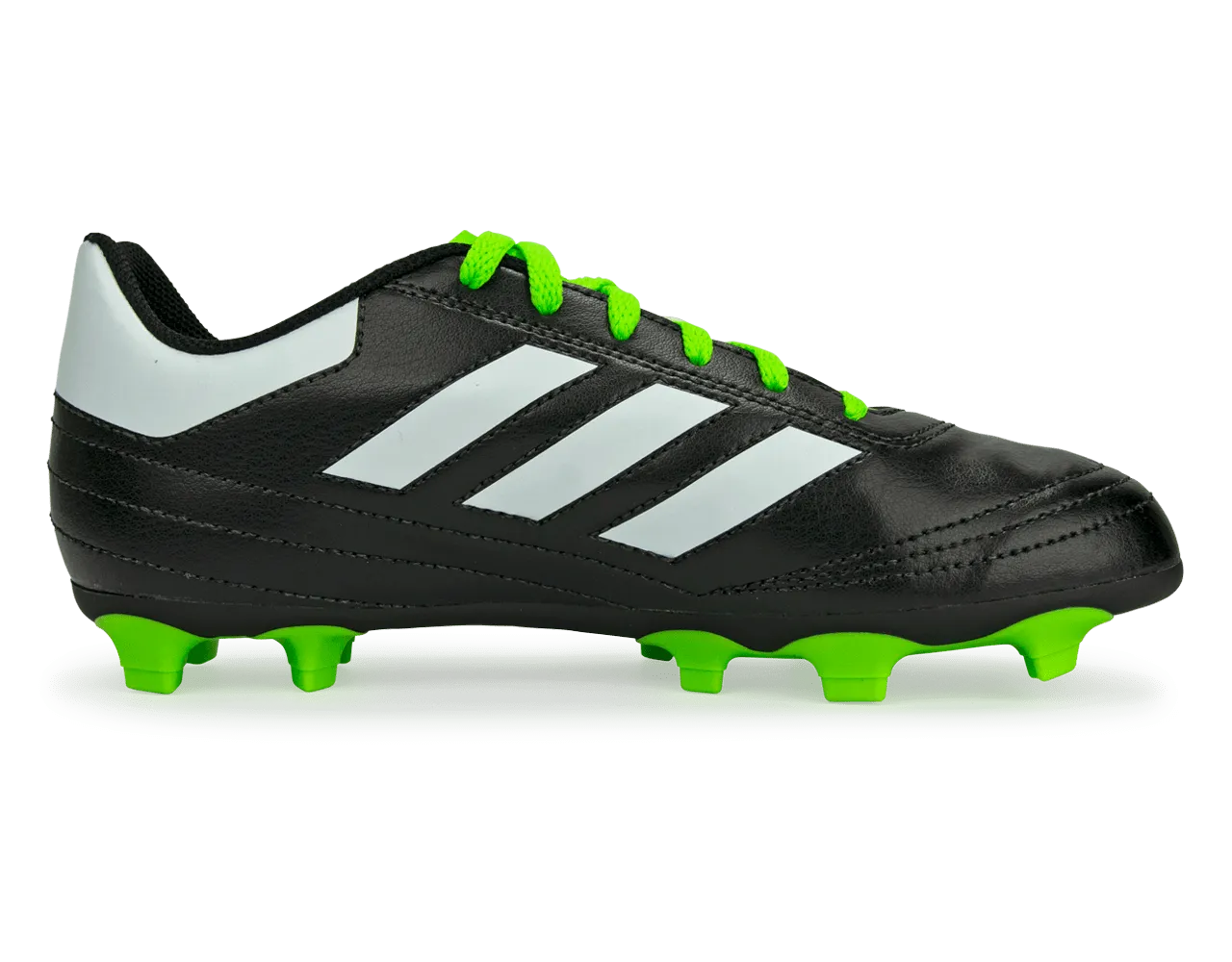 adidas Kids Goletto VI FG Black/Solar Green