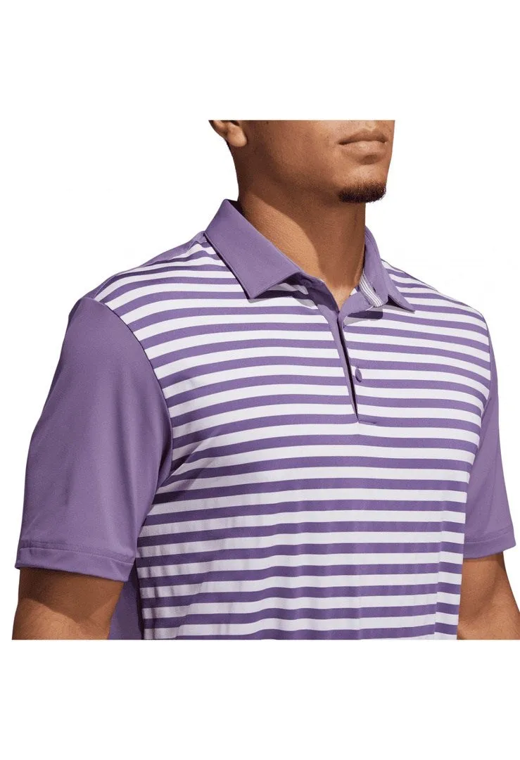 adidas Ultimate365 3-Colour Stripe Golf Shirt FJ9967