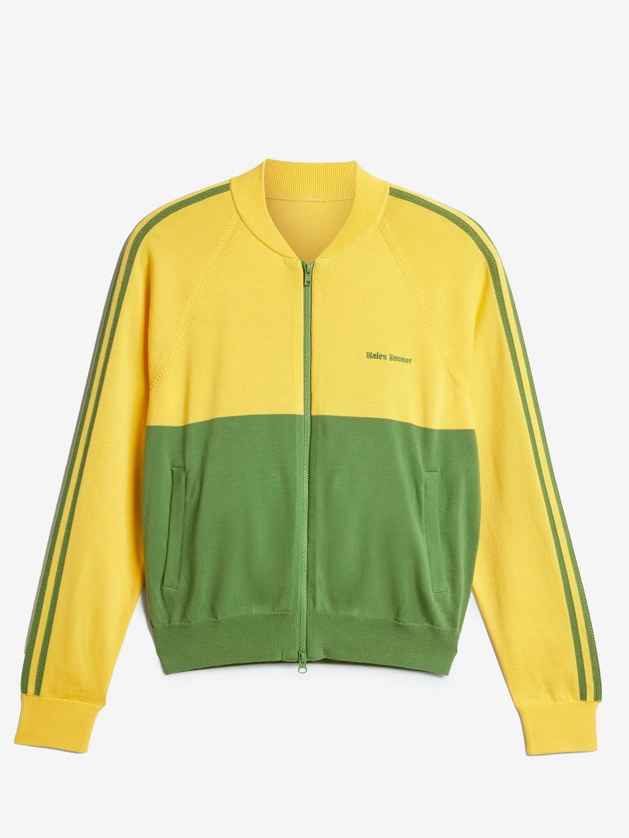 Adidas x Wales Bonner N Knit Track Top - Bold Gold/Crew Green