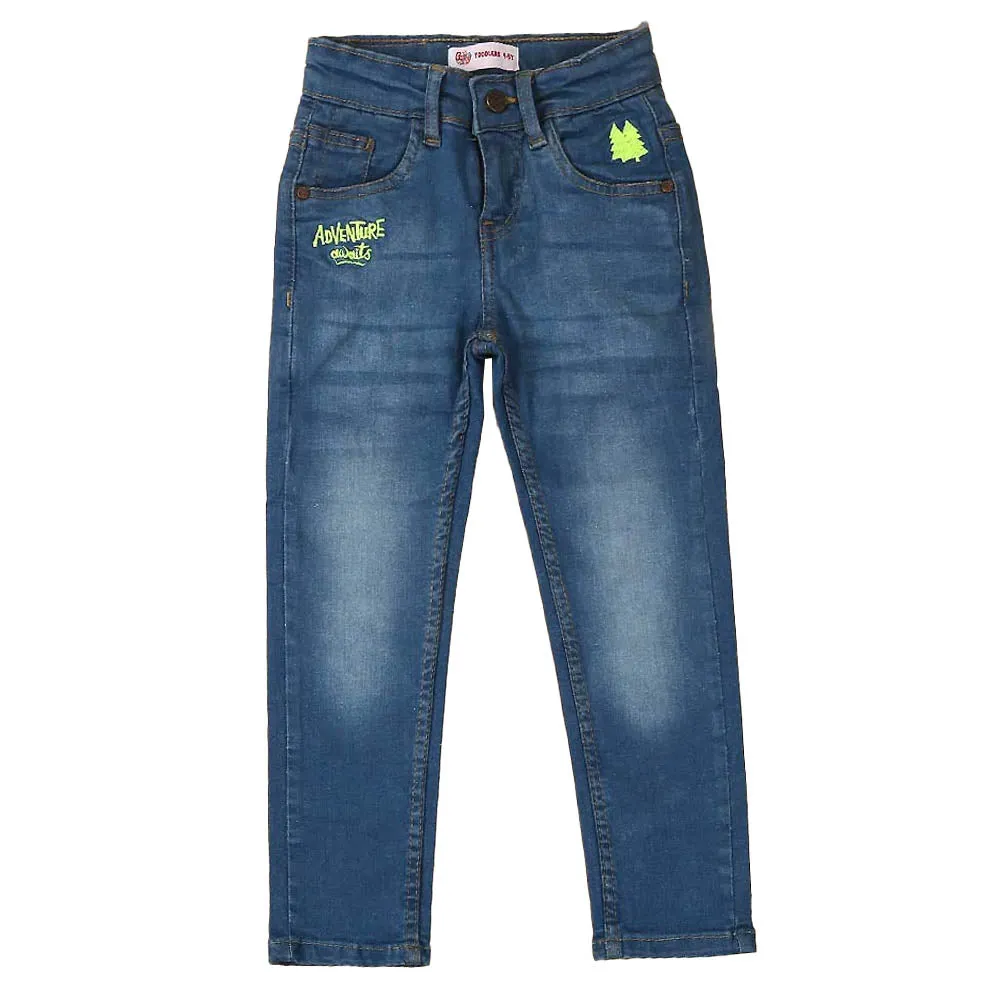 Adventure Denim Pant For Boys - Blue