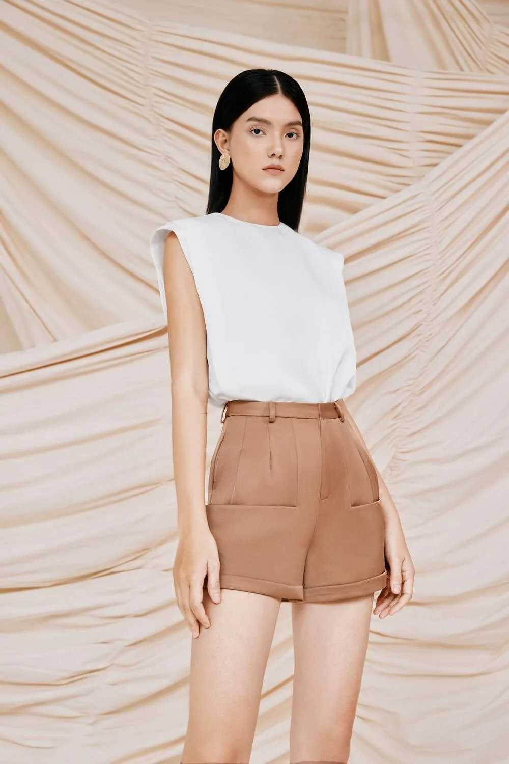 Alaea Folded Hem Shorts