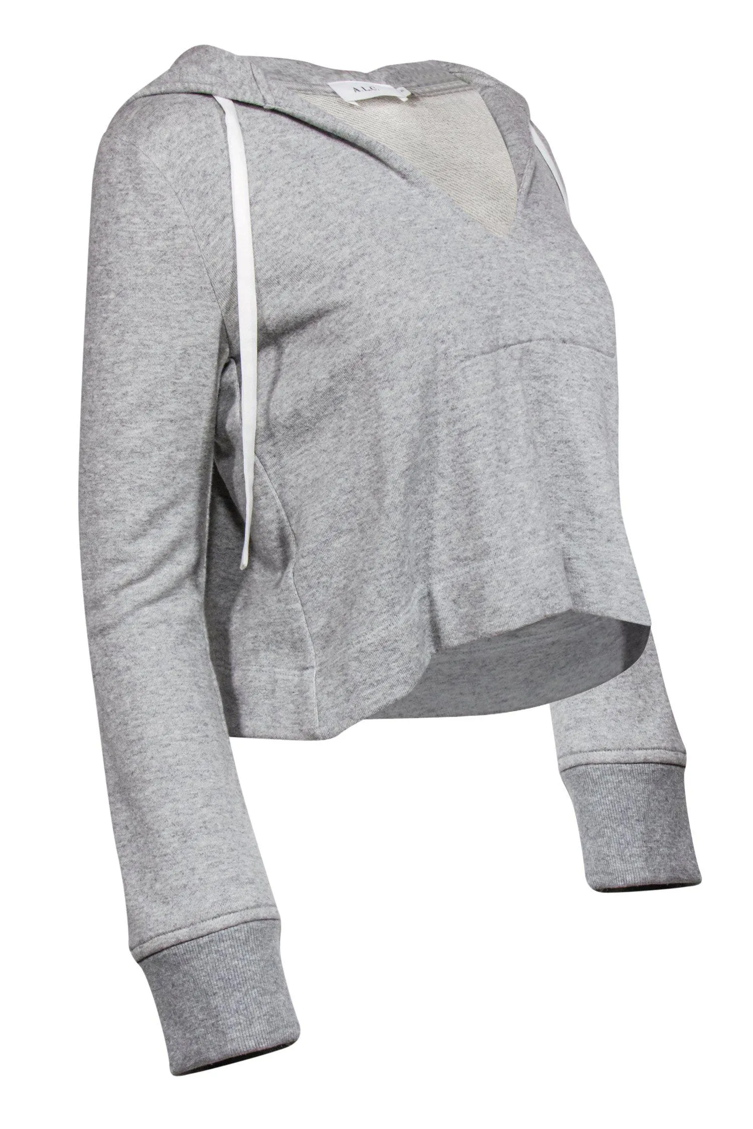 A.L.C. - Grey Cropped Hoodie Sz XS