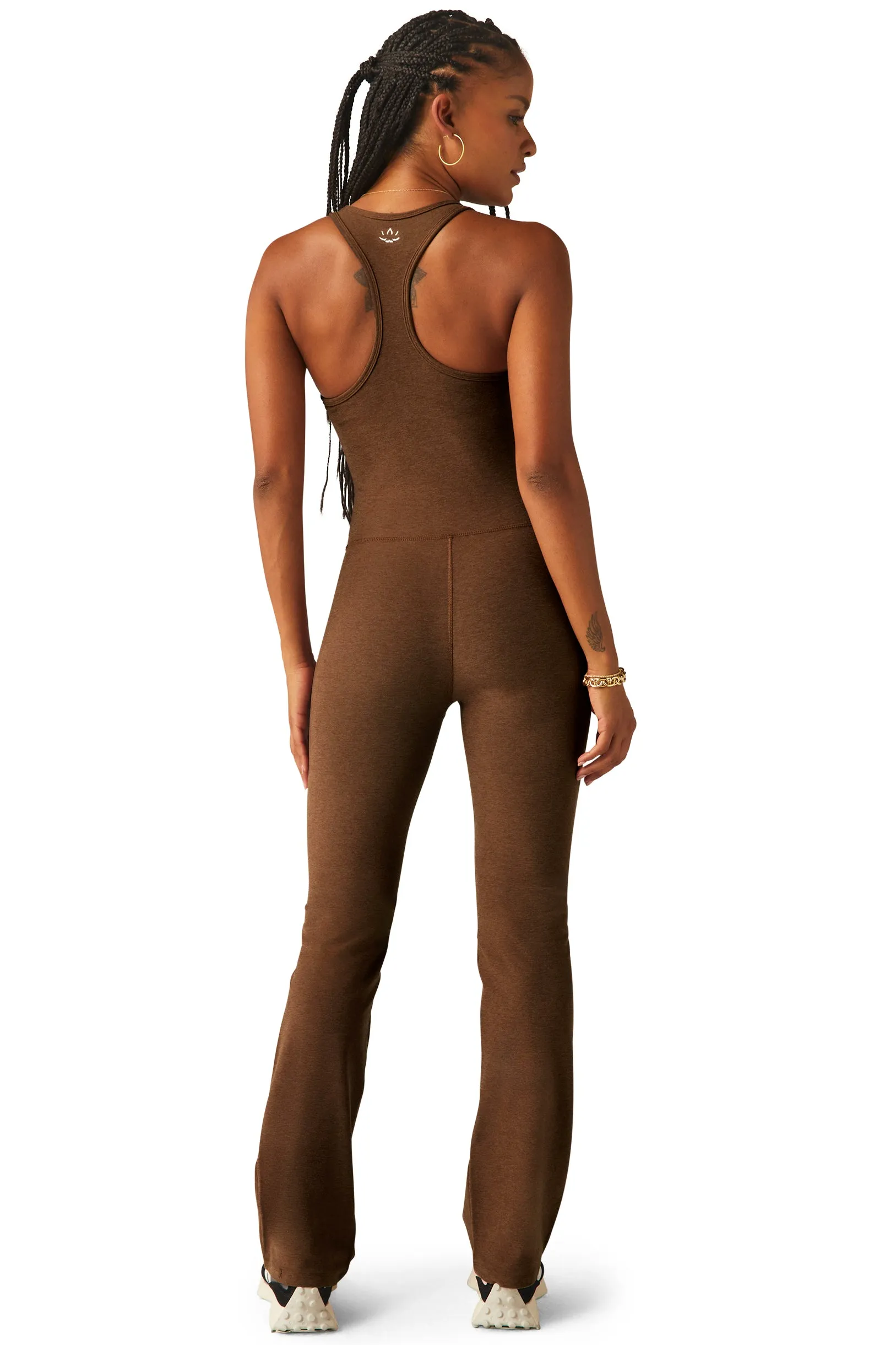 ALL AROUND SPACEDYE JUMPSUIT BOLD MOCHA