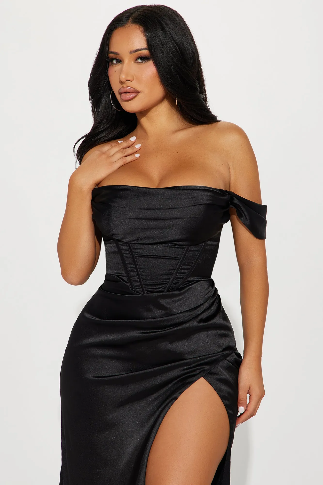 Andrea Corset Gown - Black