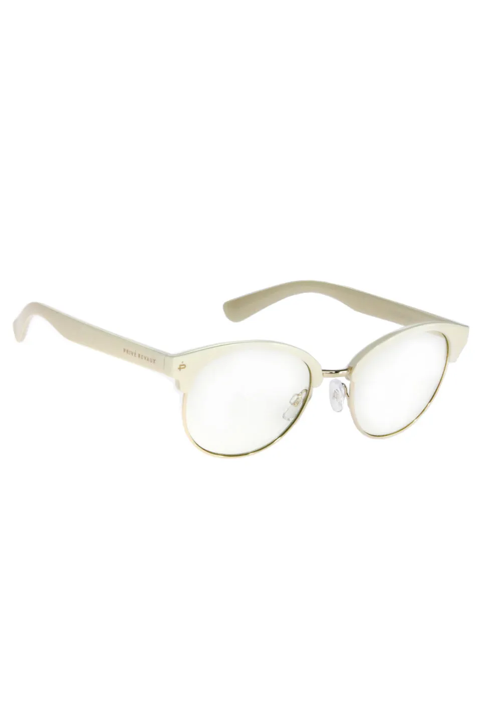 Angelou Round Ivory Blue Light Glasses