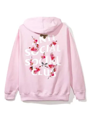 Anti Social Social Club Kkoch Zip Up Hoodie Pink