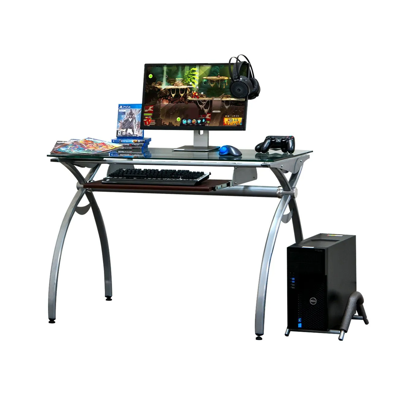 Arcadia Tempered Glass Gaming Desk