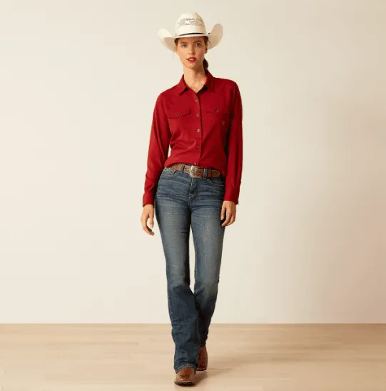 Ariat Women's Sun-Dried Tomato VentTEK Stretch Long Sleeve Shirt 10048775