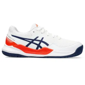 Asics Gel Resolution 9 Junior tennis shoes 067.103 White/Blue/Orange