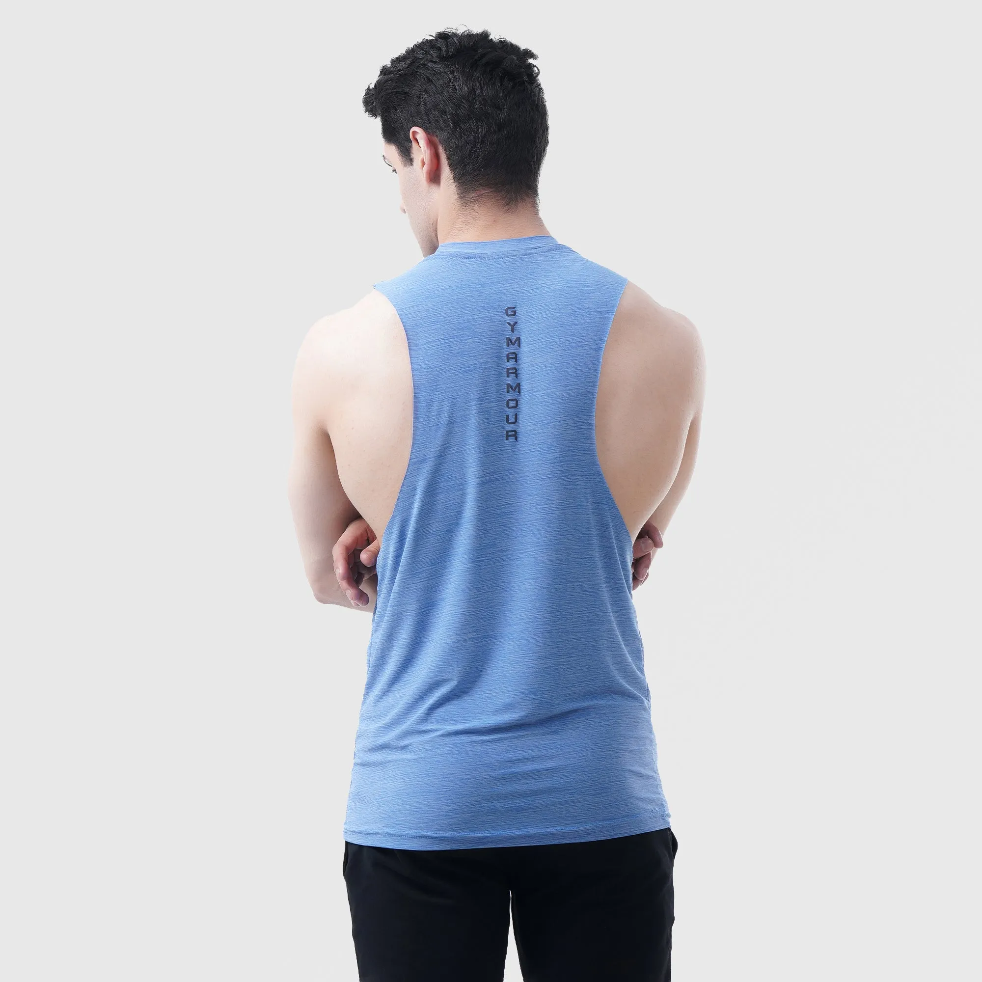 Athletic Drop Arm Tank (Light Blue)