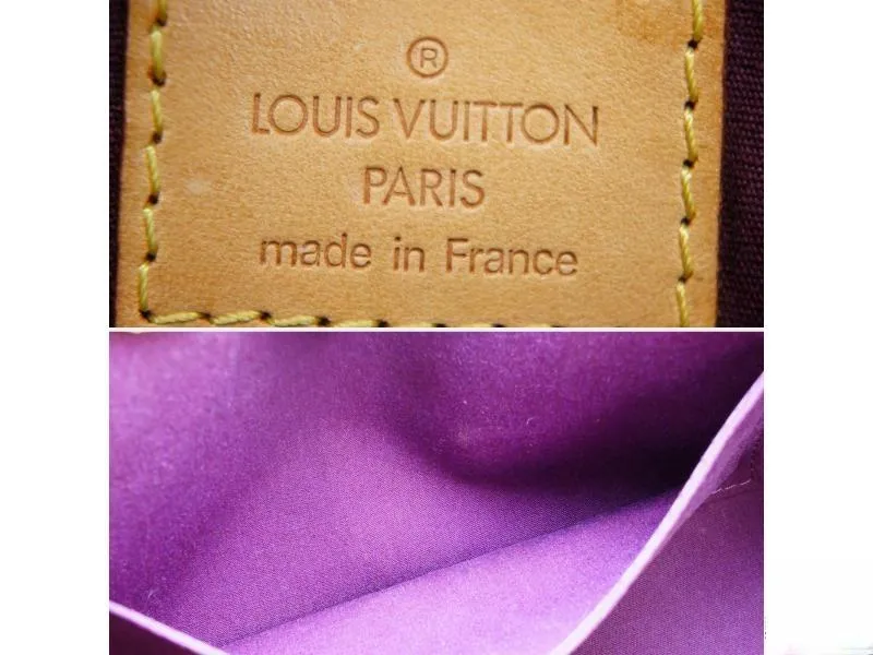 Auth Pre-owned Louis Vuitton Vernis Violet Purple Roxbury Drive Hand Bag Strap 2-way M93569 180833