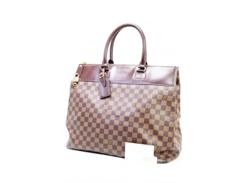 Authentic Pre-owned Louis Vuitton Damier Ebene Greenwich Pm Duffle Bag Travel Luggage N41165 171002