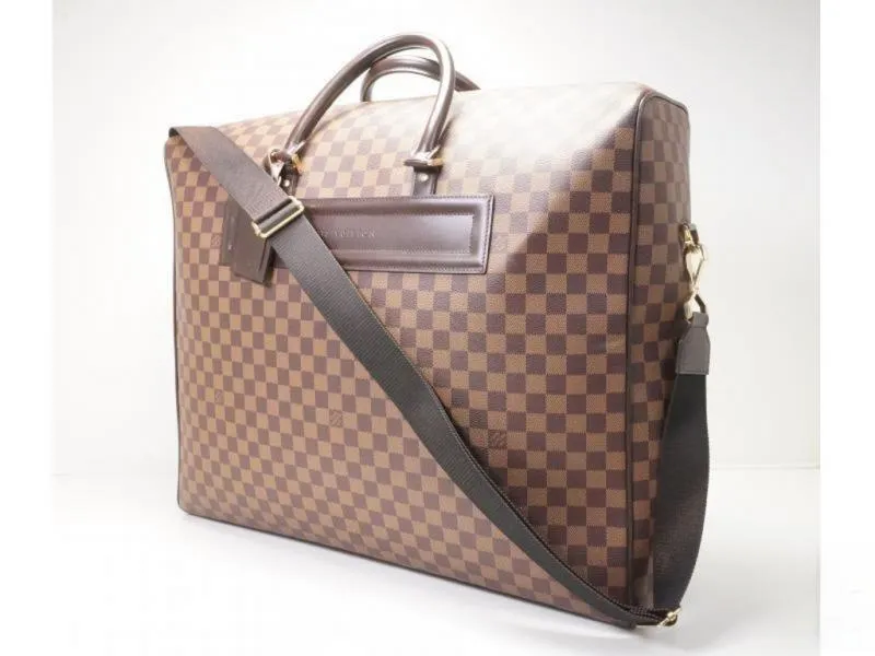 Authentic Pre-owned Louis Vuitton Damier Nolita Mm Travel Bag Soft Suitcase Strap N41452 171052