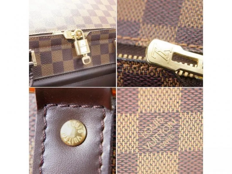 Authentic Pre-owned Louis Vuitton Damier Nolita Mm Travel Bag Soft Suitcase Strap N41452 171052