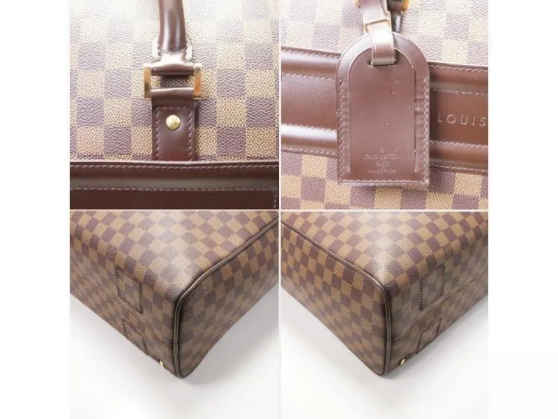 Authentic Pre-owned Louis Vuitton Damier Nolita Mm Travel Bag Soft Suitcase Strap N41452 171052