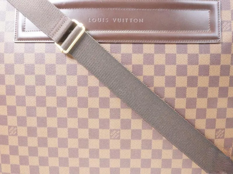 Authentic Pre-owned Louis Vuitton Damier Nolita Mm Travel Bag Soft Suitcase Strap N41452 171052