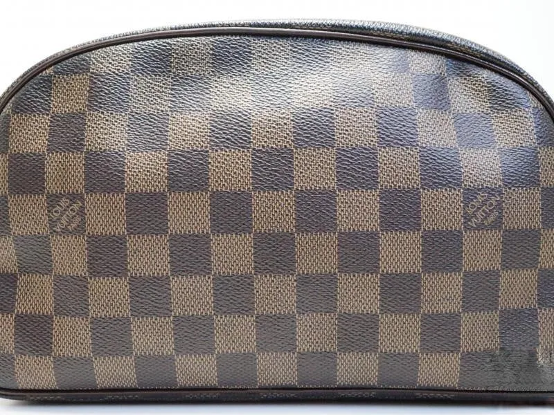 Authentic Pre-owned Louis Vuitton Damier Trousse Toilette Cosmetic Pouch Clutch Bag N47624 181659