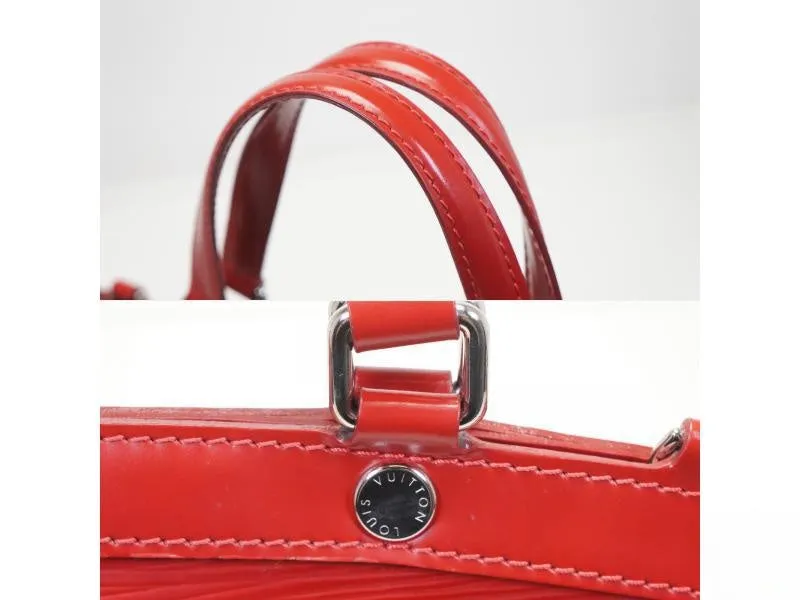 Authentic Pre-owned Louis Vuitton Epi Carmin Red Brea MM 2-way Hand Tote Bag Strap M4030e 150475