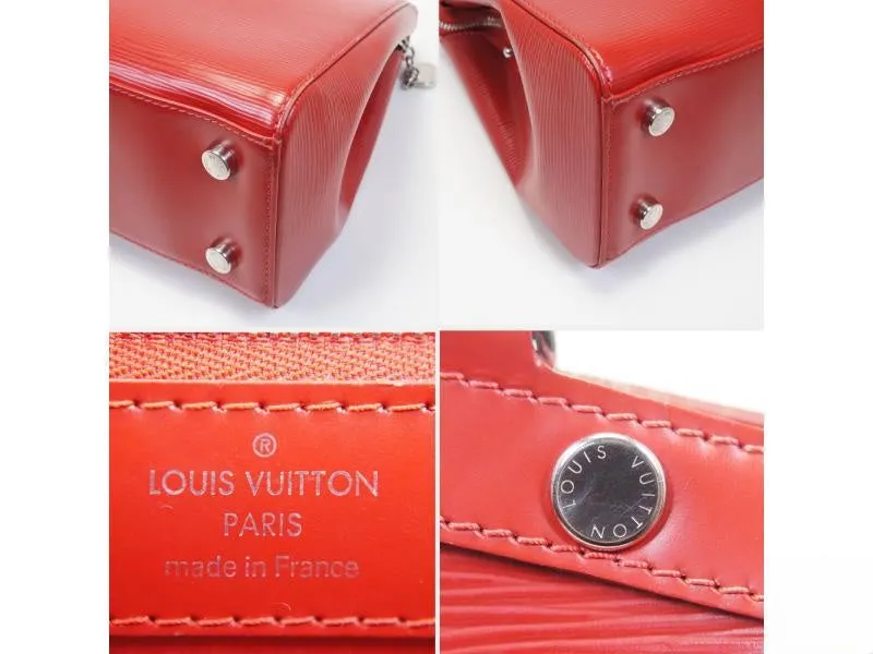 Authentic Pre-owned Louis Vuitton Epi Carmin Red Brea MM 2-way Hand Tote Bag Strap M4030e 150475