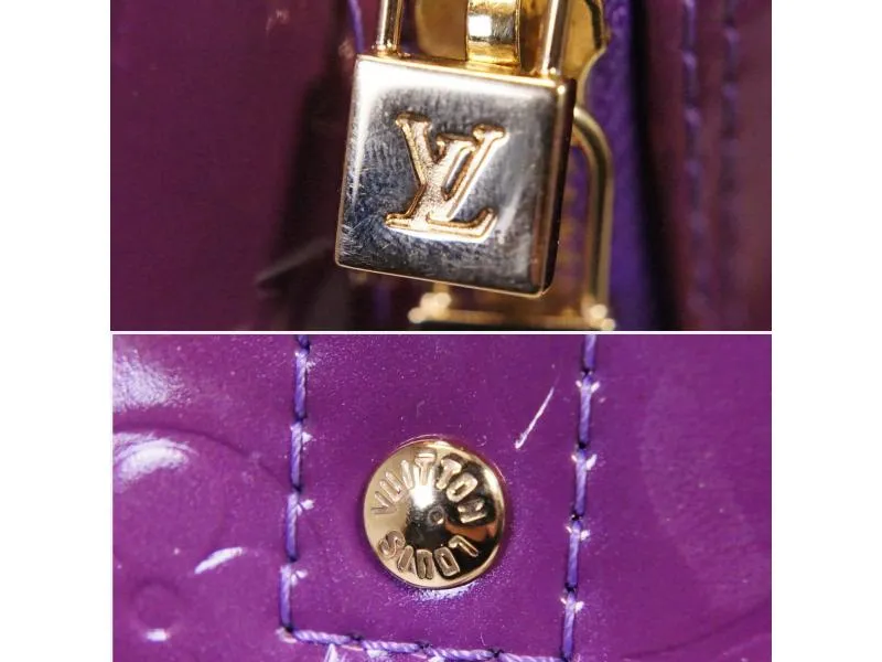 Authentic Pre-owned Louis Vuitton LV Vernis Violet Sutton Large Shoulder Tote Bag M91081 210187