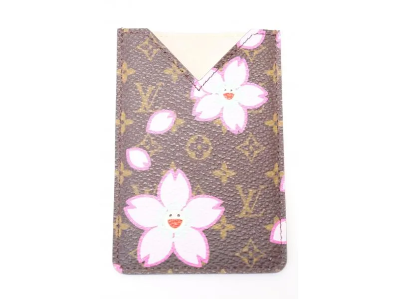 Authentic Pre-owned Louis Vuitton Monogram Cherry Blossom Etui Miroir Compact Mirror M92018 211008