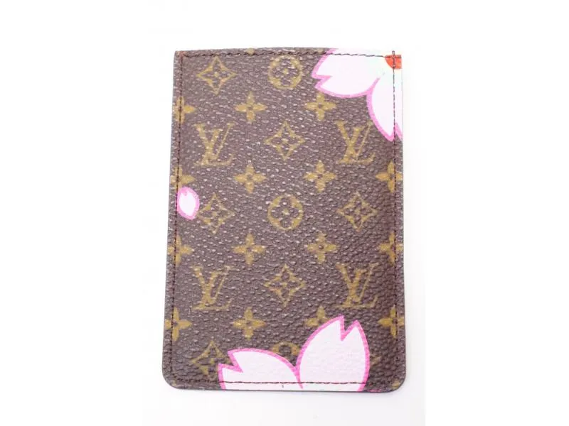 Authentic Pre-owned Louis Vuitton Monogram Cherry Blossom Etui Miroir Compact Mirror M92018 211008